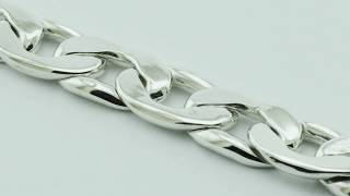 Handmade silver gourmette bracelet [upl. by Goodwin]