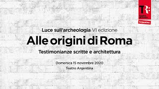 Luce sullArcheologia  Testimonianze scritte e architettura [upl. by Gleich605]