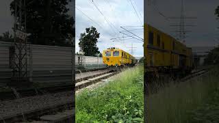 Bauzug Leonhard Weiss Stopfexpress und Schotterplaniermaschine bahn train kornwestheim [upl. by Attenyl]