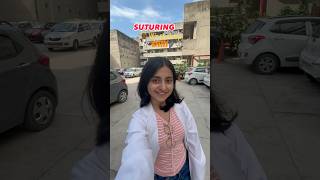 Suturing workshop in vmmc delhi👩‍⚕️ dilli ytshorts mbbslife neet fyp explore doctor [upl. by Drannel227]