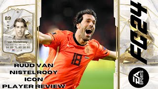 Ruud Van Nistelrooy  89  Icon Player Review  EA FC24 Ultimate Team [upl. by Neeoma534]