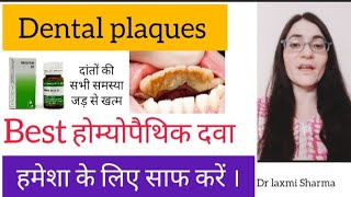 Dental Plaque हमेशा के लिए साफ करें  Homeopathic Medicine Hekla Lava [upl. by Aba254]