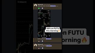 How I Made 68 Trading China Stock FUTU💥 daytrading tradingstrategies stocktrading investing [upl. by Henryetta]