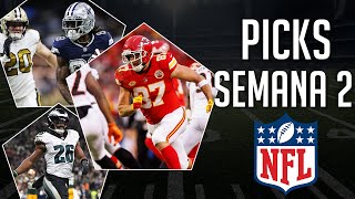 PICKS SEMANA 2  Previa y pronósticos Temporada 2024 [upl. by Pooi]