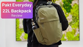 Pakt Everyday 22L Backpack Review  Refined And Classic [upl. by Romalda542]