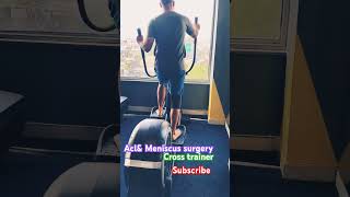 Cross trainer workout crossfit crosstrainer aclrecovery meniscustear recoveryjourney babuman [upl. by Held]