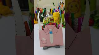 cute bag paper craft idea for kidskidscraft trending viralshot handmade shortfeed diyforkids [upl. by Sigismundo]