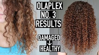 Olaplex No 3 Before amp After Results  How to Use Olaplex to Repair Damaged Curly Hair [upl. by Michiko]