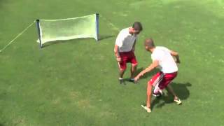 Soccer Wall Training and Free Kick Mannequin  Goal  Soccer Tennis Set [upl. by Onileva236]