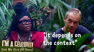 Cultural Clashes Nella Rose Challenges Nigel Farage  Im A Celebrity Get Me Out of Here [upl. by Akitnahs]