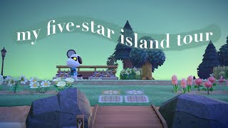 my fivestar island tour  animal crossing new horizons [upl. by Kimberli381]