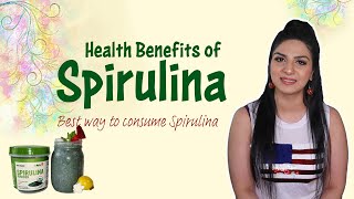 spirulina health benefits  best way to consume spirulina  Spirulina smoothie recipe [upl. by Eiramanna]