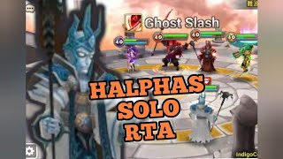 HALPHAS Solo in RTA SUMMONERS WAR SKY ARENA [upl. by Aramas]