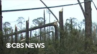 Severe storm in Bryan County Georgia kills one injures several people [upl. by Refiffej142]