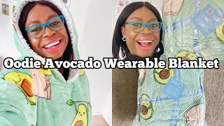 OODIE AVOCADO WEARABLE BLANKET REVIEW [upl. by Idnahr]