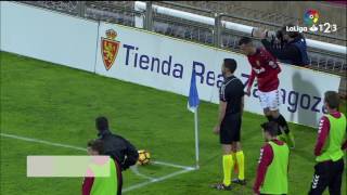 Resumen de Real Zaragoza vs Nàstic 12 [upl. by Ahtelahs]