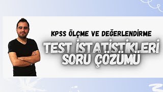 İSTATİSTİKTEST SORU ÇÖZÜMÜ1 [upl. by Namyw]