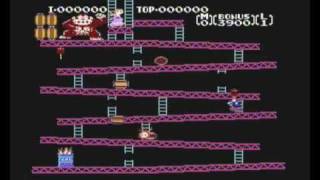 Donkey Kong Intro Nintendo NES PAL Version [upl. by Placia211]