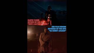 Darth Vader VS ObiWan Kenobi  battle [upl. by Wordoow]