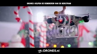 Drones helpen de rendieren van de Kerstman [upl. by Aiuqal]