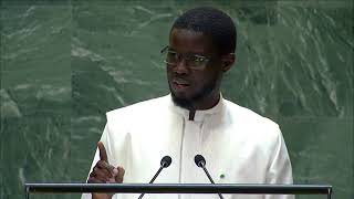 SENEGAL PRESIDENT TALKING TO THE UNGA [upl. by Watts]