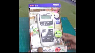 Brother PTouch H110 Label Maker unboxing [upl. by Nerahs]