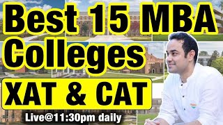 Best MBA Colleges Through CAT amp XAT  Fee  Placements  ROI  70 To 99 Percentile  Best BSchool [upl. by Bahr220]