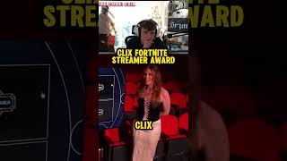 Clix Best Fortnite Streamer Award clix fortnite shorts [upl. by Tansy]