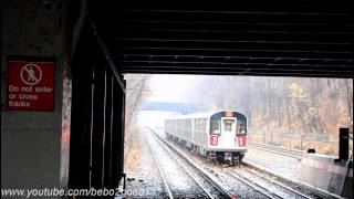 IRT Subway Special R188 7 Test Train at East Gun Hill Road NYWampB [upl. by Able]