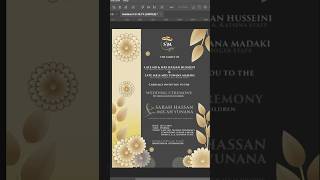 How to create a wedding invitation card invitation [upl. by Egor920]