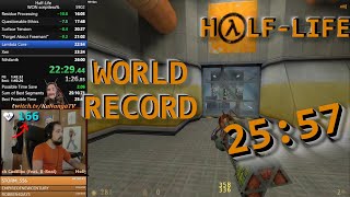 WORLD RECORD HalfLife in 2557 scriptless Speedrun [upl. by Yrolam]