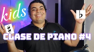 Clase 4 de Piano para Niños  Sostenidos Bemoles y Nuevas Canciones 🎹👧🧒 [upl. by Vasya]