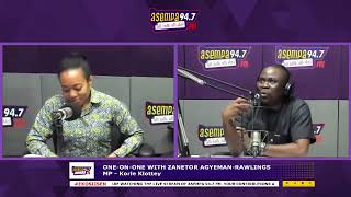 EKOSIISEN ONEONONE WITH DR ZANETOR AGYEMANRAWLING MP  KORLE KLOTTEY PT 1 4923 [upl. by Vidovik428]