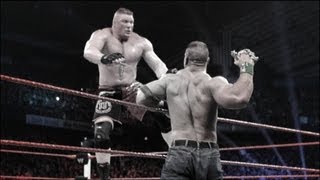 John Cena vs Brock Lesnar Extreme Rules Match highlights [upl. by Ilagam]