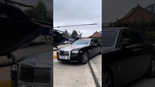 Chauffeur Service UK 👑🧠💸 shorts rollsroyce helicopter millionaire youtubeshorts [upl. by Hesky]