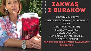 Jak zrobić zakwas z buraków‼️Kiszone buraki to naturalne antyoksydanty i probiotyki [upl. by Gazo]