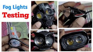 Bike Fog led light  Bike headlight power Full  Electronics Verma [upl. by Navillus585]