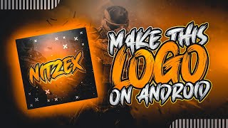 Create Dope Gaming Text Logo On Android  Gaming Logo Tutorial On PSCC  Text Logo Design  Nitzex [upl. by Anits]