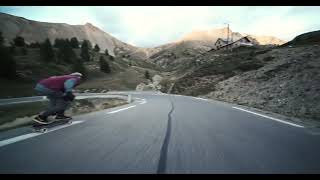 downhill skateboarding in the french alps [upl. by Sollows880]