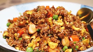 BETTER THAN TAKEOUT AND EASY Chinese Chicken Fried Rice Recipe [upl. by Zetnahs464]