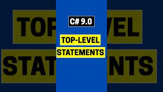 Toplevel statements  C Tutorial  NET shorts csharp programming [upl. by Apfel]