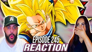 GIRLFRIENDS FIRST TIME REACTION TO GOKU BECOMING SUPER SAIYAN 3 SSJ3 GOKU VS MAJIN BUU Dbz Ep 245 [upl. by Shimberg]