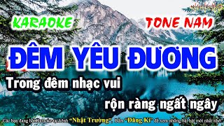 Karaoke Đêm Yêu Đương  Tone Nam  Ngọc Sơn  Nhạc Sống Mới Nhất  Nhật Trường TTG [upl. by Ailaham]