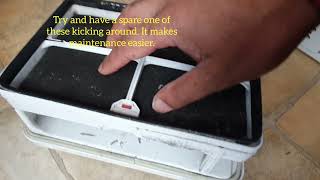 How to clean your condenser tumble dryer filters Faster drying save money no pools of water [upl. by Hannover]