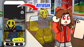 HORROR INVISIBLE PRANK On MY SISTER in Roblox Snapchat PART 2 [upl. by Calva]