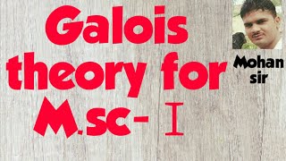 Msc1 Galois theory with statement and proof [upl. by Roma]