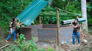 Finishing the rough structure and pig pen frame building farm life  Triệu Thị Hiền [upl. by Harifaz]