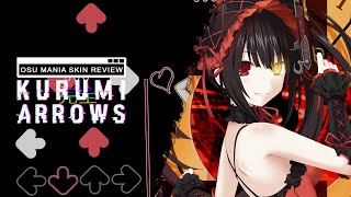 Kurumi Arrow Skin  osu mania Skin Review ​Kuramiuwu suckawa Yunxmi shorts [upl. by Nonnarb]