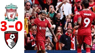 Nunez Back To Scoring  Liverpool vs Bournemouth  All Goals amp Highlight [upl. by Nanah585]