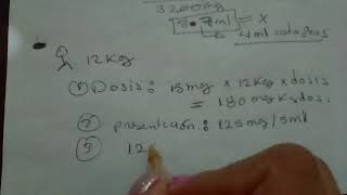 calcular dosis pediátrica de paracetamolibuprofenometamizol  ejercicios fácil [upl. by Acissey]